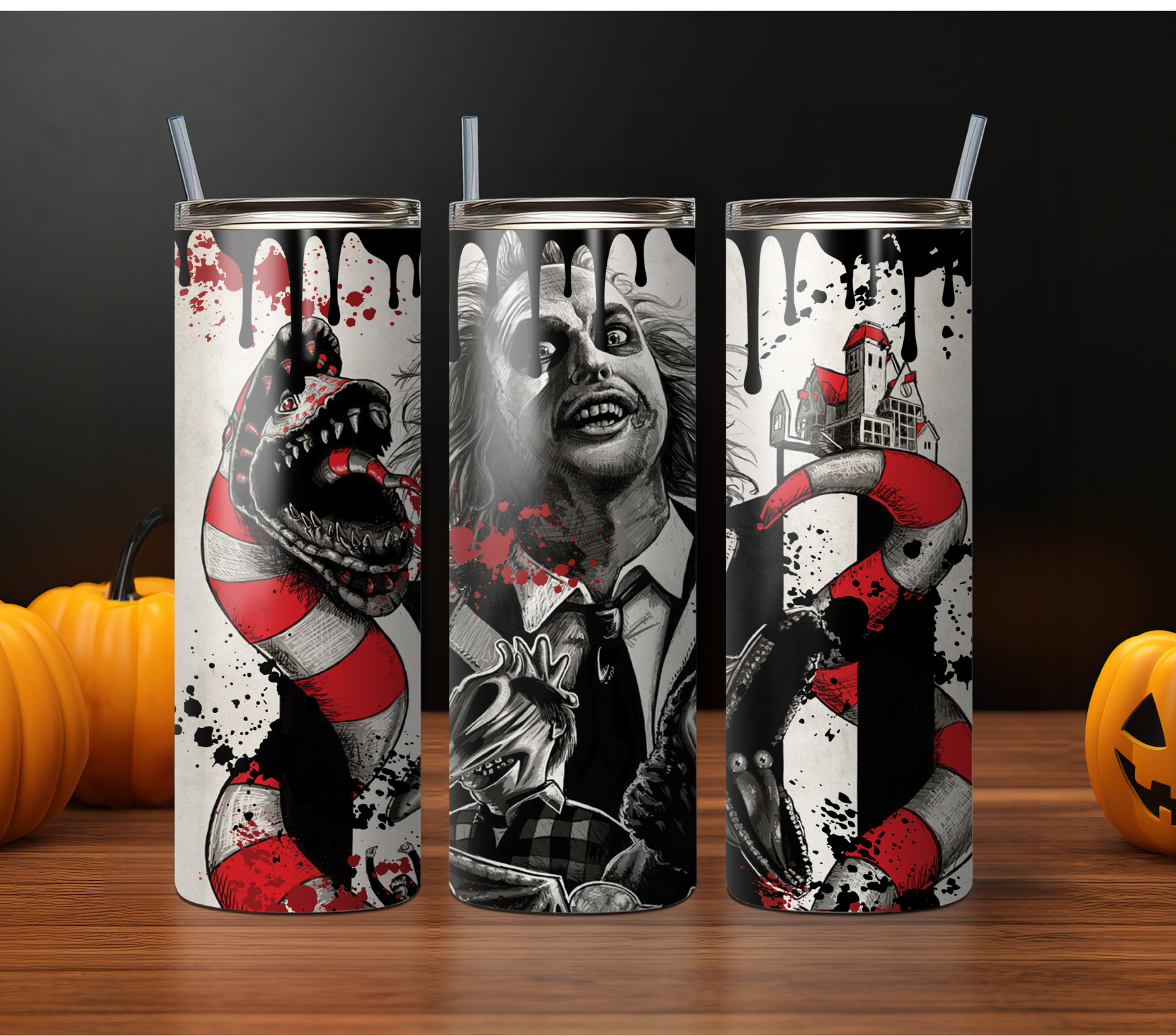 Beetlejuice Movie Tumbler