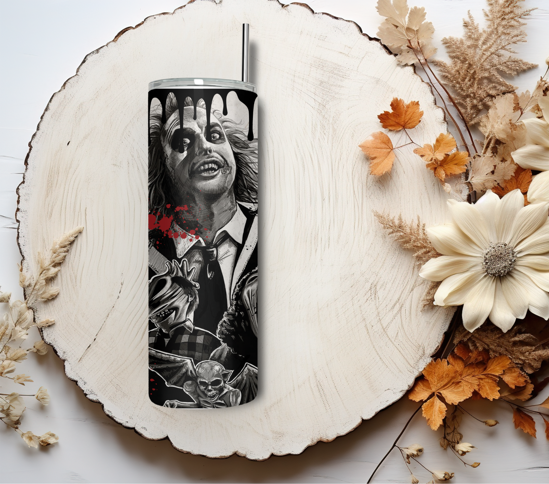 Beetlejuice Movie Tumbler